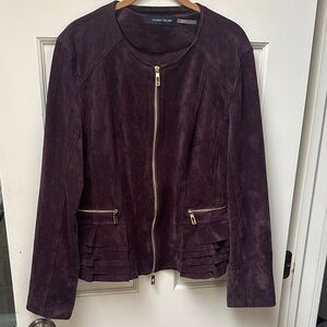 Ivanka Trump Dark Purple Bomber Jacket